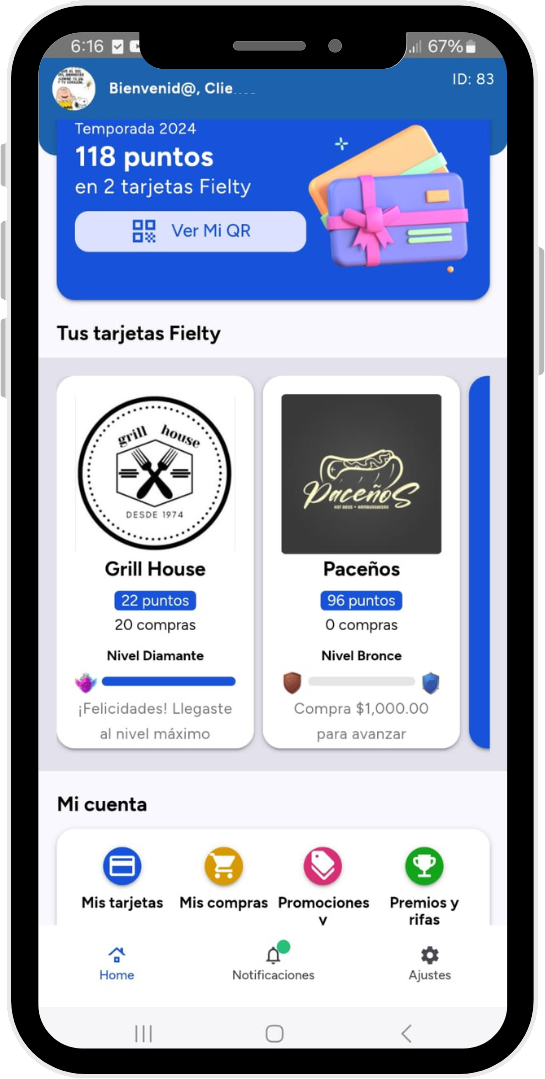 Galería app fielty 2