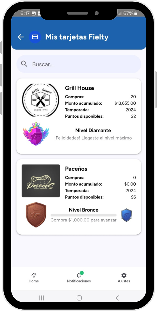 Galería app fielty 3